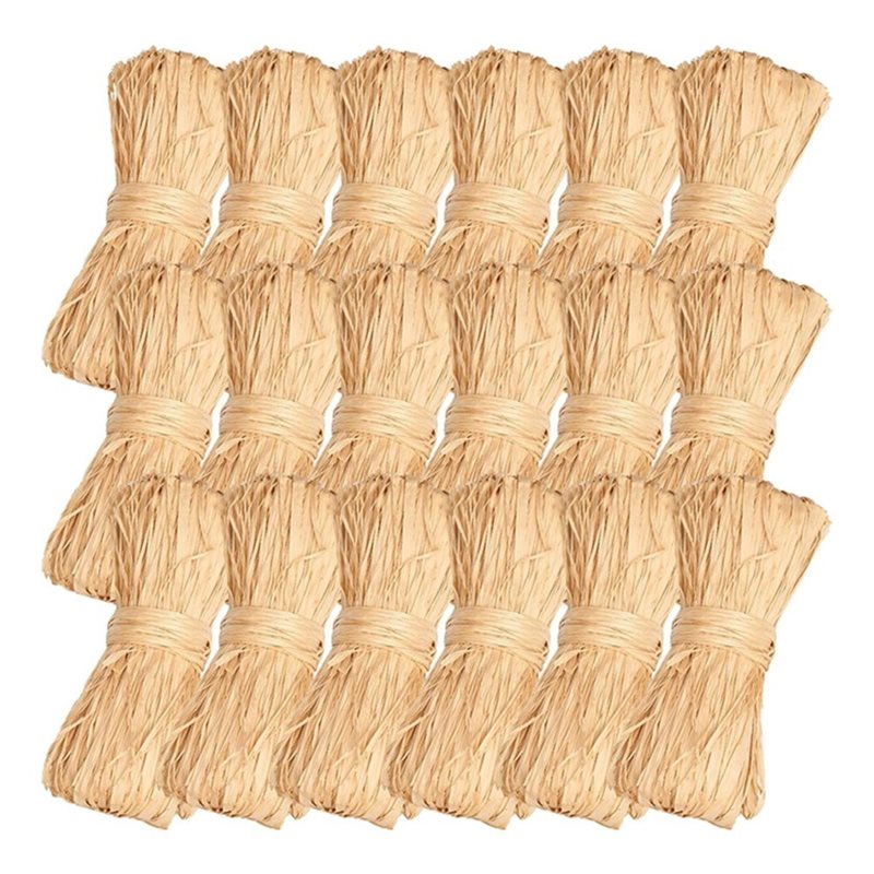 Natural Florist Supply - 【ARTIGOS DOMÉSTICOS】Palha de ráfia natural 1000g