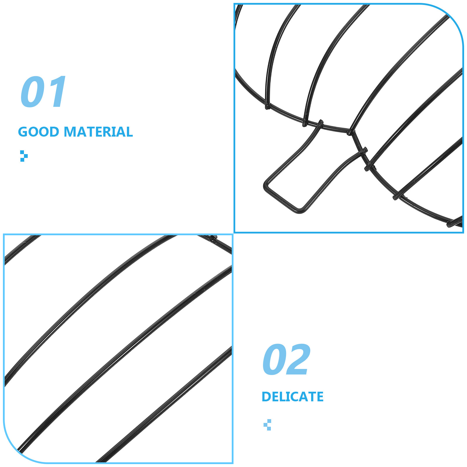 3 peças de moldura de metal em - Wreath Form Wire avaliação e preço